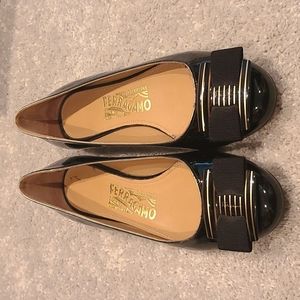 Ferragamo black flats